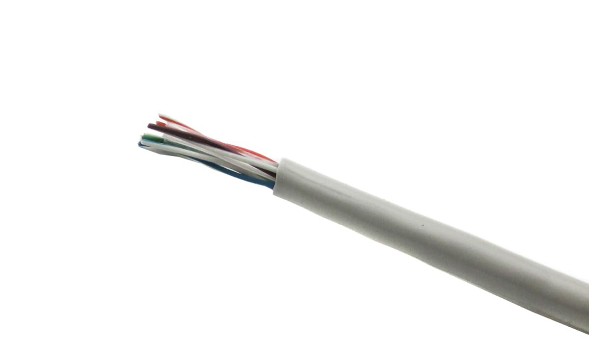 Kabel Ethernet Cat6 o długości 30 m (bez końcówek RJ45), szary