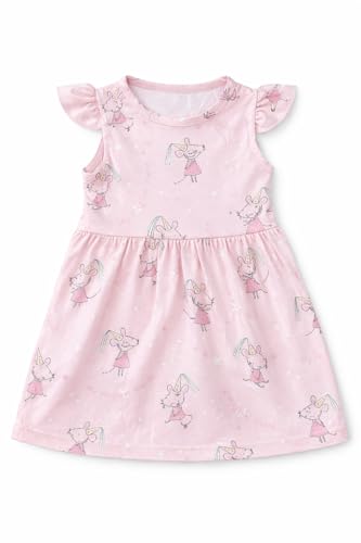Image of EIO Girls Cotton Frock Dress Combo Pack | Multicolor Printed Knee Length Casual Dresses for Kids | Soft & Breathable Summer Wear Outfit