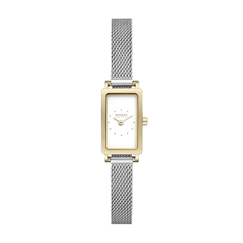 Image of Skagen Hagen Lille Rectangular Stainless Steel Watch for Women