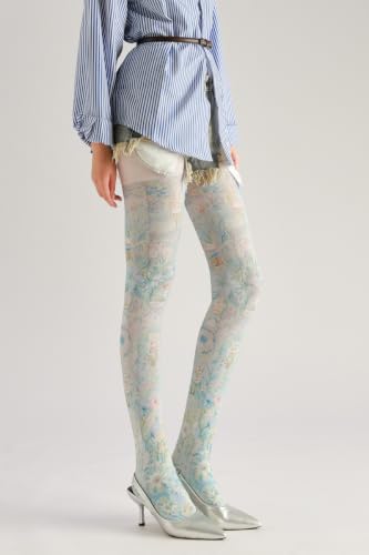 Image of Sahabowi Women Tights, Sheer High Waist Pantyhose, Vintage Control Top Stockings