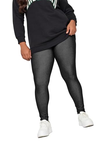 Image of Yours for Good Curve Jersey Stretch Jegging - Women's - Plus Size Curve Black