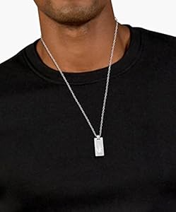 Lacoste BASELINE Collection Pendantネックレス LACOSTE LACOSTE BASELINE, MEN'S PENDANT WITH CHAIN - 2040079