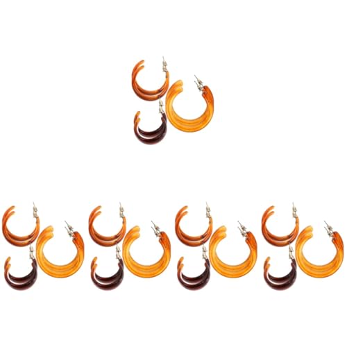 Boucles d'oreilles créoles femme hoops tendance lot 5 sets de 3 pairs aesthetic