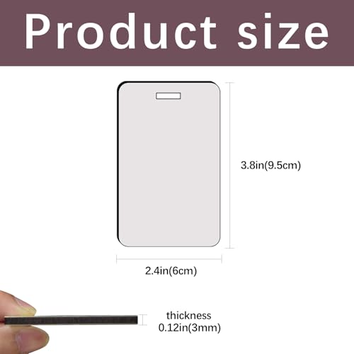 50 pcs Sublimation Luggage tag Blanks White Blank Travel Bag Tags with Strap Double Sided MDF Suitcase Label Tag with Slots Keychains Blanks Handmade DIY Crafting2