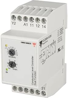Controller, Conductive Sensors Level, DPDT, 2+1 Fill Empty, 230VAC, DIN Rail