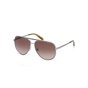 GUESS Aviator Striped Metal Su...