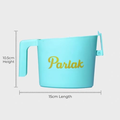 Image of Milk and Oil Packet Holder, Black Plastic Kitchen Organizer with Handle, Cylindrical Spill-Proof Pouring Container (Green, Small)