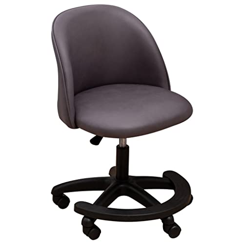GIZNXBA Jugenddrehstuhl Mädchen, Verstellbarer Kinderdrehstuhl Jungen, Schreibtischstuhl Für Kinder Und Jugendliche, Kinder-Computer-Schreibtischstuhl Mit Feststellrad (Color : /Gray, Size : A) Cover