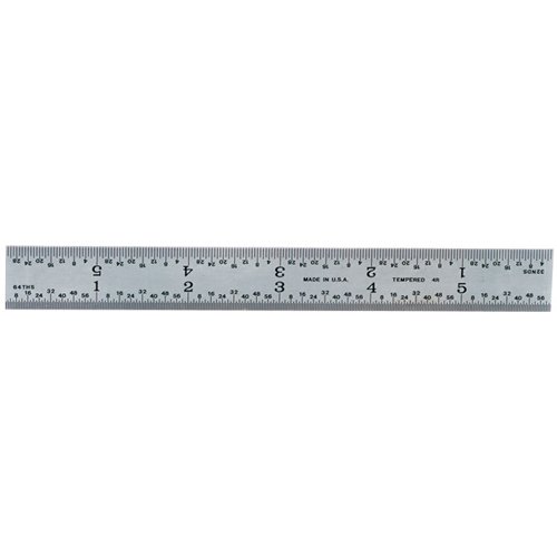 PEC 502-036 36" 5R Grad Rigid Steel Rule
