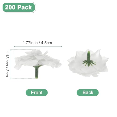 M METERXITY 200-Pack Artificial Roses Heads, Silk Faux Rose Head for Wedding/Bouquet/Flower Wall/DIY Crafts/Party Decoration - Image 3