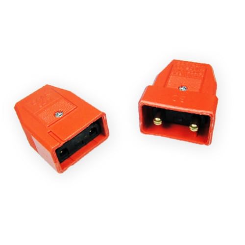 Lyvia Electrical 9417OR 10A 2 Pin Connector, Orange