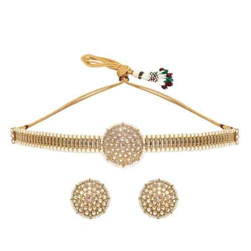 Rubans 22K Gold-Plated AD Studded Beaded Jewellery Set For Women (B0D6G7QR6C) Amazon Price History, Amazon Price Tracker