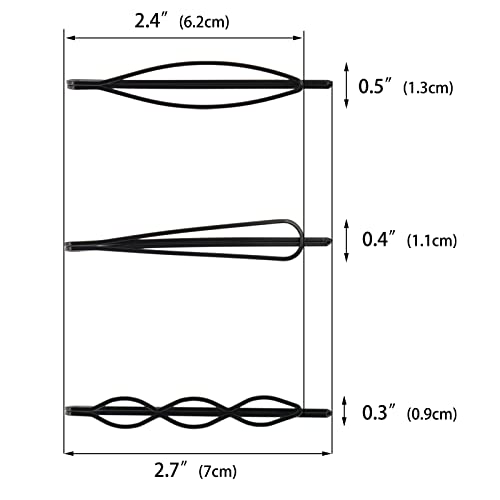 36 Pieces 2.7Inch Black Bobby Pins for Women, Black Metal Hair Clips for Girls Hair Pins - Image 5