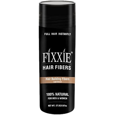FIXXIE Light Brown Hair Fibres for Thinning Hair Cover