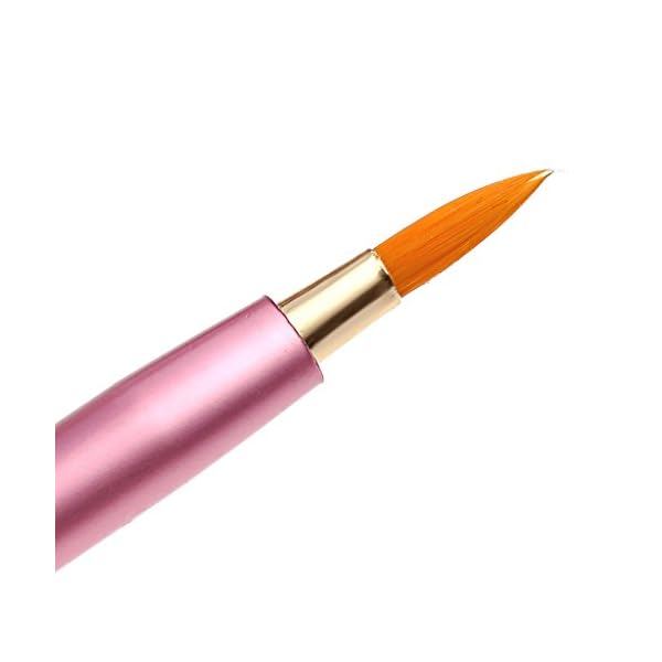 CCbeauty 5Pcs Portable Retractable Cosmetic Makeup Lip Brush Pen with Cap For Lipstick Gloss Applicators