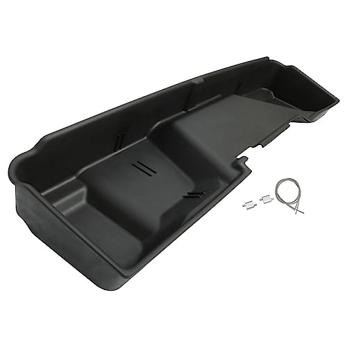 Wajir for Chevy for Silverado 1500/2500HD/3500HD 2007-2013,for GMC for Sierra 1500/2500HD/3500HD 2007-2013 Extended Cab Underseat Storage Box (Black,Plastic) WJR0736