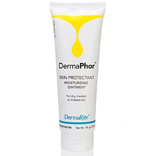DermaPhor Skin Protectant Moisturizing Ointment - 3.75 Oz - for Dry Cracked or Irritated Skin - Heals Minor Cuts and Wounds - Fragrance Free