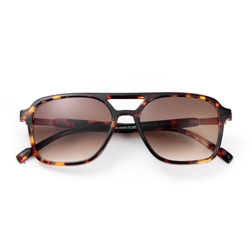 SKYWAY Retro Flieger Lesesonnenbrille Damen Herren, Klassische 70er Jahre Vintage Quadratische Outdoor-Sonne Lesebrille, UV-Schutz Anti-Blaulicht-Leser-Sonnenbrille(Schildkröte,2.0) SKYWAY Retro Flieger Lesesonnenbrille Damen Herren, Klassische 70er Jahre Vintage Quadratische Outdoor-Sonne Lesebrille, UV-Schutz Anti-Blaulicht-Leser-Sonnenbrille(Schildkröte,2.0)