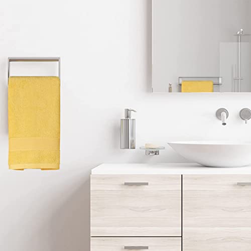 Ruibolu Hand Towels For Bathroom - 100% Cotton Ultra Soft Highly Absorbent Hand Towel 2 Set, Size 14" X 30" Home Bathroom Hand Towels For Bath, Hand, Face, Gym Towel (Yellow) #TOP6