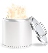 Wanchao Fire Pit Lid for Solo Stove Bonfire 19.5" Cover -1.0＆ 2.0, with Handle 304 Stainless Stee...