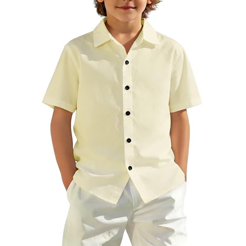 Chemise d'été pour enfants boutonnée et idéale pour les après-midi à la plage