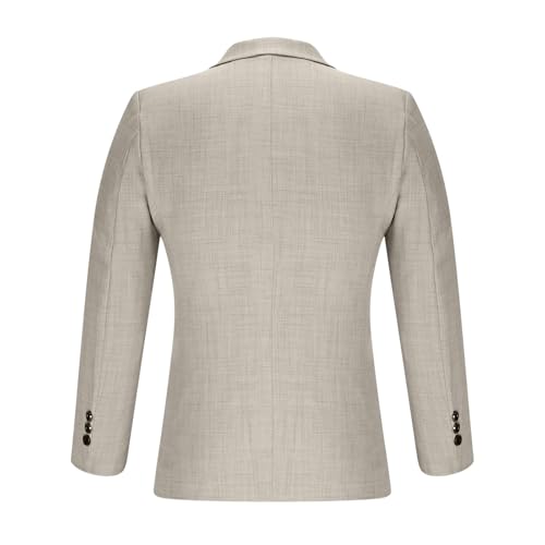 Men's Two Button Blazer Business Casual Long Sleeve Suit Jackets Slim Fit Notch Lapel Sport Coat Work Office Blazers3