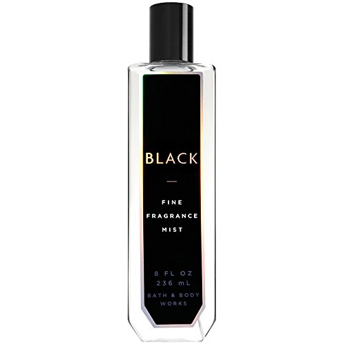 Bath and Body Works Black Fine Fragrance Mist 8 Ounce Full Size Tall Slender Bottle Limited Edition Scent