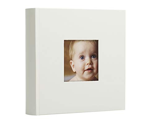 Pearhead Baby Photo Album, Baby Shower Gift, Ivory