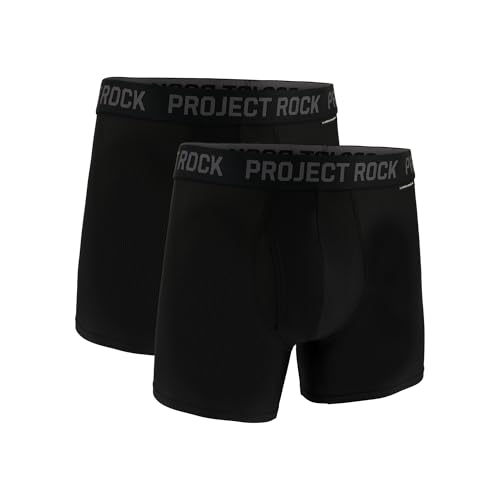 UA PERF TECH MESH PROJROCK-SOLID 5IN 2PK, BLACK, M