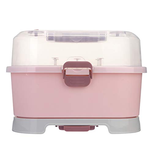 STOBOK 1pc Storage Box Pink Pp Breast-Feeding Kitchen Cabinet Baby
