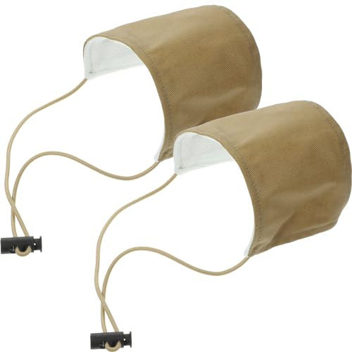 2Pcs Wear Resistant Driving Shoe Covers Khaki Heel Protectors for Cars Easy Compatible with Flats and Wedges for Brake and Throttle Protection