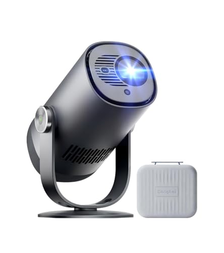 Dangbei Freedo Beamer mit Akku, 450 ISO Lumen, Google TV & Netflix, Dolby Audio, 1080P, HDR10, 165° Ständer, Smart Beamer mit WiFi & Bluetooth für Zuhause Outdoor, 2,5 Std Laufzeit, inkl. Tragetasche