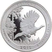 2015 S National Parks Louisiana Kisatchie Silver Proof Quarter Proof