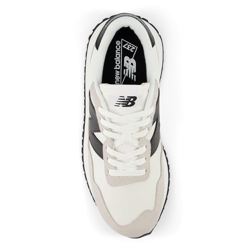 New Balance Women's 237 Sneaker, Sea Salt/Silver Birch/Black, 7 M