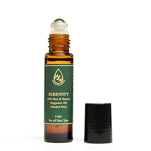 Image of ABSOLUTE & ATTAR 100% Natural Fragrance /Scent Kannauj Attars Rollerball-Roll On Perfume - 8ml (Serenity)