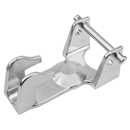 HQPASFY Gooseneck Hitch Lock Gooseneck Trailer Hitch Locks Model TL-50 Coupler Trailer Lock Gooseneck Lock Fit for Heavy Trailers Livestock Haulers and RVs - Silver