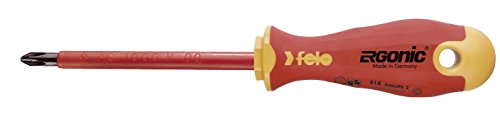 Felo 07157 53155 Ergonic Insulated #2 Phillips Screwdriver Ph2, 4" #TOP12