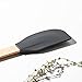 Silicone Series Large Spatula-Natural Handle with Black Head