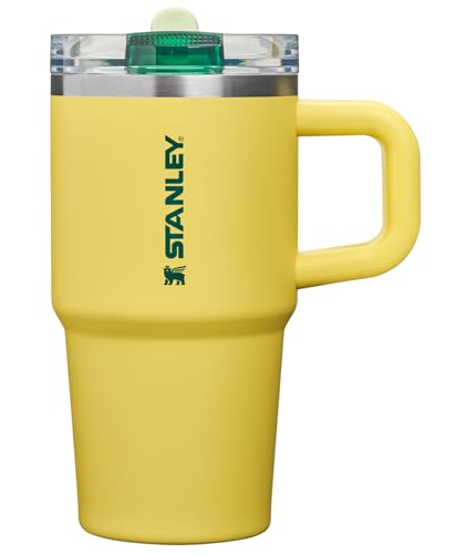 Image of STANLEY Quencher ProTour Flip Straw Tumbler with Leakproof Lid 20 oz | Built-in Straw and Handle | Cup Holder Compatible for Travel | insulated Stainless Steel Cup | BPA-Free | Daffodil Emerald
