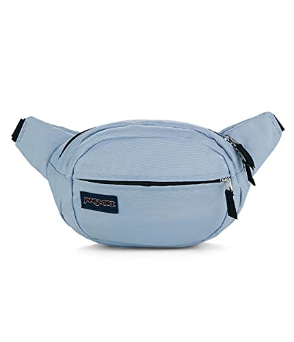 Image of JanSport Fifth Avenue Fanny Pack Crossbody Bags for Women, Men - Stylish, Durable Waist Bag with Adjustable Belt, Main Zippered Pocket, Quick Stash Pocket - Travel Essentials - Blue Dusk