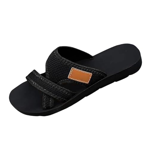 Zapatillas de estar por casa para mujer, sandalias de verano cómodas de malla ligera, sandalias de verano para mujer, cómodas sandalias de playa con punta abierta, sandalias planas para el tiempo