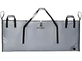 Buffalo Gear Insulated Fish Kill Bag 60x24 In,Leakproof Fish Cooler Bag with YKK Zipper,Large Portable Fish Bag White,Keep Ice Cold More Than 24 Hours (Grey)