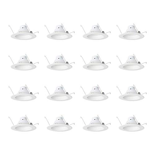 Exclusive Discount 60% Price AmazonCommercial 5/6" LED Downlight 75W Equivalent, 35000 Hours Lifetime, Warm White, Dimmable, Wet Rated, CEC and JA8 Certified, Energy Star Certified  16-Pack