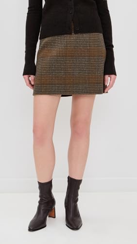 Theory Women's Plaid Mini Skirt2