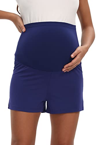 Hocaies Maternidad Pantalones Cortos Mujer Ropa Premamá Verano Pantalones Cortos de Maternidad para Mujer Elásticos y Comodos Shorts de Maternidad Cortos