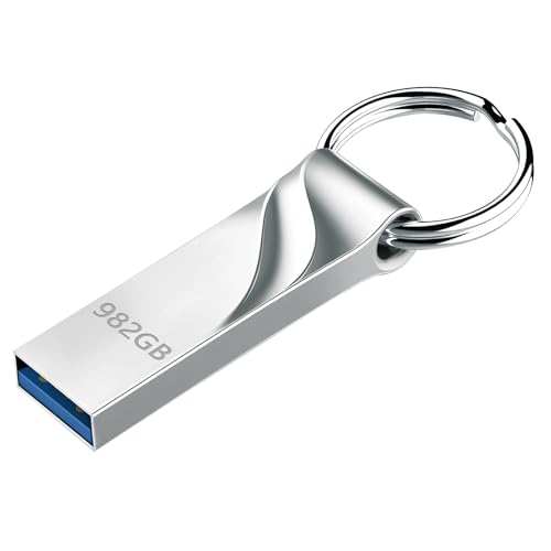 YOAISON Chiavetta USB 3.0 982GB Portable Pen Drive con Portachiavi Grande Capacità Penna USB Alta Velocità PenDrive per PC/Laptop/Auto/TV
