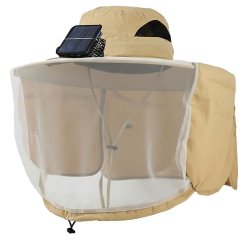 Chapeau de ventilateur solaire anti-coup de chaleur avec rabat de cou thermique pour homme