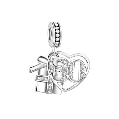LSxAB Caja de regalo para mujer para 13, 16, 18, 21, 30, 40, 50 cumpleaños, compatible con pulseras Pandora para mujer, Talla única, Cobre, No es una piedra preciosa