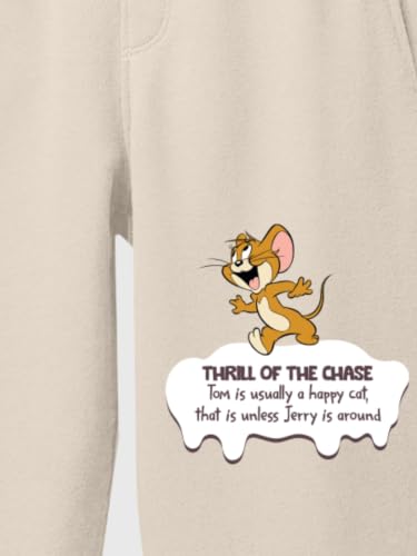 Image of Nap Chief Kids Cotton Official Tom & Jerry Printed Co ord set for Boys & Girls, Sweatshirt and Joggers Clothing Set for Casual Wear