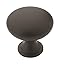 Amerock | Cabinet Knob | Matte Black | 1-1/4 inch (32 mm) Diameter | Edona | 25 Pack | Drawer Knob | Cabinet Hardware